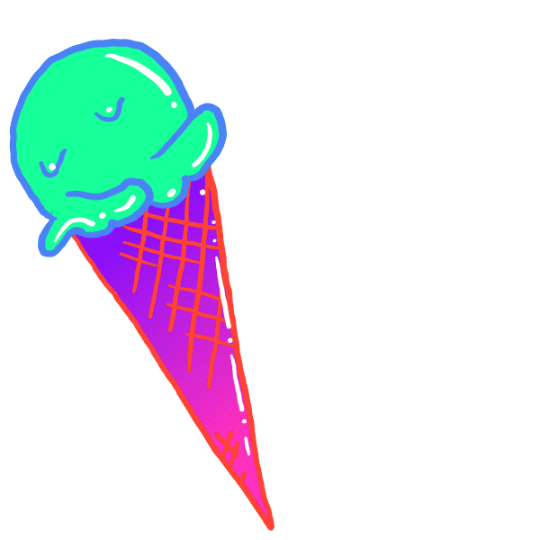 ItsLotteZ giphyupload cool icecream lick Sticker