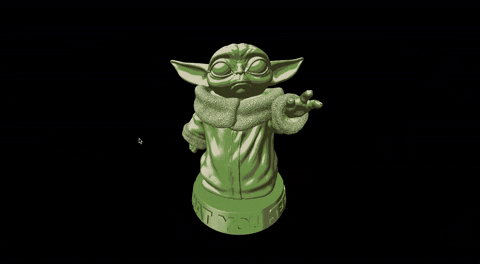 gendelprete giphygifmaker babyyoda shader glsl GIF