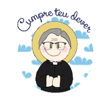 Nossa Senhora Jesus Sticker by ateliermaosdemaria