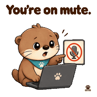 Work Office Sticker by Otto the Otter by GleeSpace