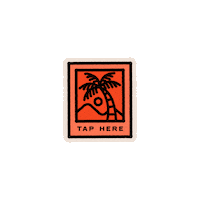 Palm Tree Beach Sticker