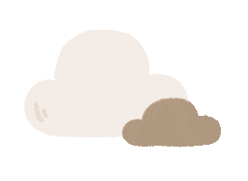 Partly Cloudy Clouds Sticker