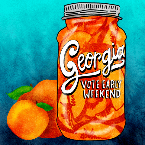 Vote Early Georgia Peach GIF by Creative Courage