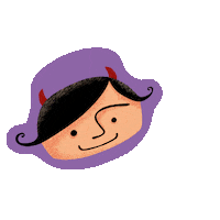 MarinaSaldari mal diablo odio malo Sticker