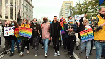 Thousands March at Ukraine Pride Parade as Anti-LGBT Protesters Gather Nearby