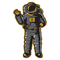 space astronaut Sticker by O.penVAPE