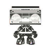 3D Doombox Sticker by ⚡️Superplastic ⚡️