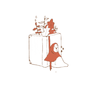 artsentstudio book hijab buku mahligaicinta Sticker