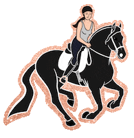 Horse Riding Sticker by Marina Layton