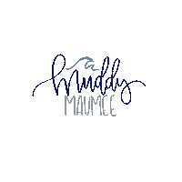 Kylieziegler lettering muddy maumee Sticker