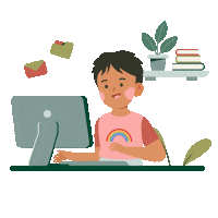 consuelozobelalgerfoundation rainbow digital computer plants Sticker