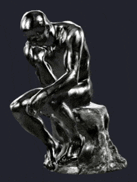 The Thinker No GIF by ElmonX