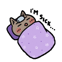 Sick Hospital Sticker by Cat and Cat Comics