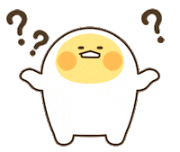 Confused Egg Sticker by Kcomics