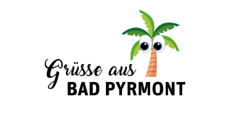 Grüße Palme Sticker by Bad Pyrmont Tourismus