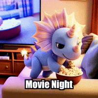 Relax Popcorn GIF by Divineasaur