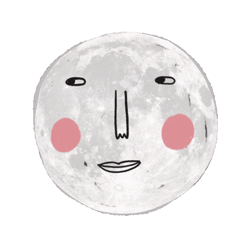 suttonkate moon Sticker