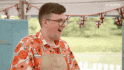 Sweat Relief GIF by The Great British Bake Off