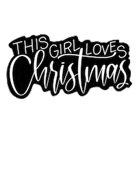 christmas lettering Sticker