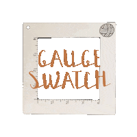 SHEinspired crochet knit swatch gauge Sticker
