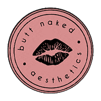 Buttnakedaesthetics kiss lips botox aesthetics Sticker