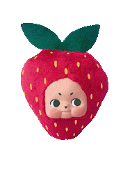 EganStreetDesign strawberry strawberries kewpie cupie Sticker