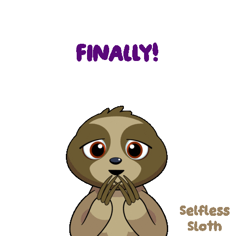 At Last Sloth Sticker by VeeFriends