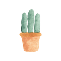 Cactus Pflanzen Sticker by Hello Ginger
