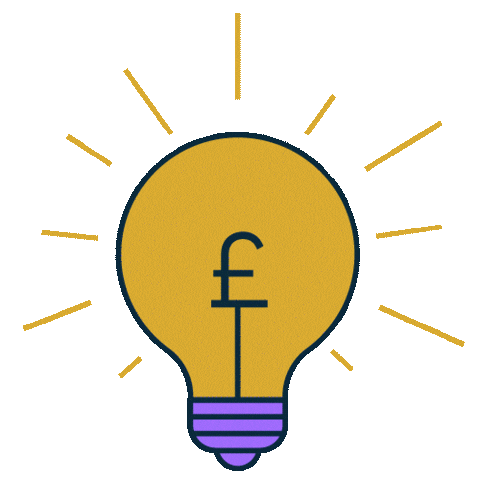 bankofengland giphyupload money light lightbulb Sticker