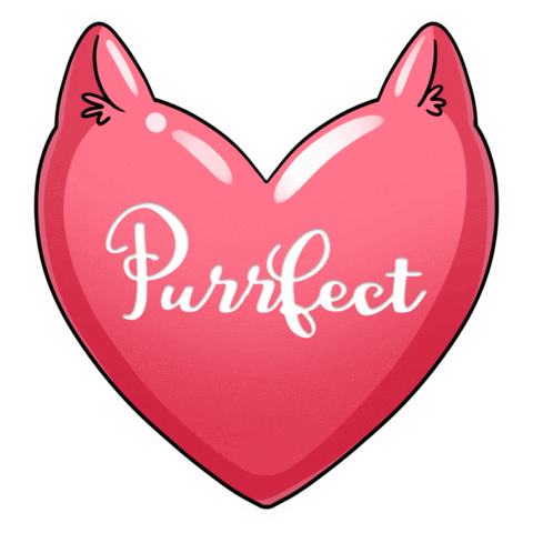 Cat Heart Sticker