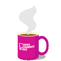 Work Hard Good Morning Sticker by Weber Shandwick NL