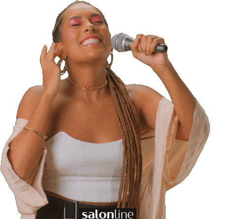 Singer Singing Sticker by Salon Line