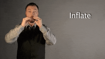 inflate sign language GIF by Sign with Robert