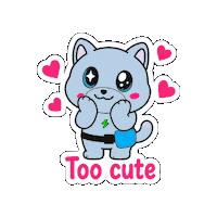 Too Cute Love Sticker by Wacky Rogues