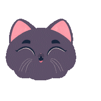 Happy Cat Sticker by Poupoutte