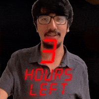 3 hours left