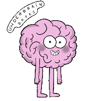 underbrain hello hi hola brain Sticker