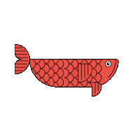 Sea Fish Sticker by kaothai