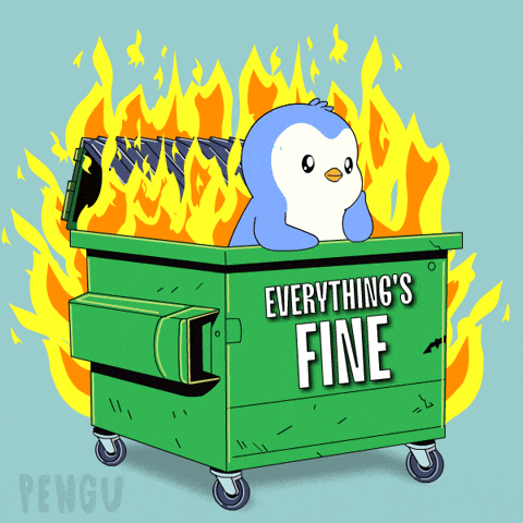 Im Fine All Good GIF by Pudgy Memez
