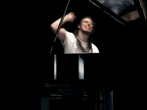 andrew w k piano GIF