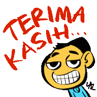 jetlat thanks malaysia terima kasih bahasa Sticker