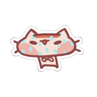 Cat Flan Sticker