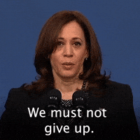 We must not give up.