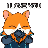 I Love You Kiss Sticker by Hamieverse