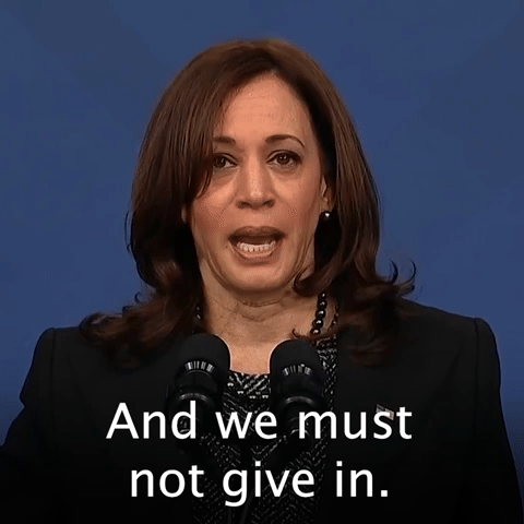 And we must not give in.