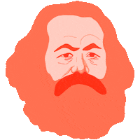 Karl Marx Communism Sticker by Rosa-Luxemburg-Stiftung