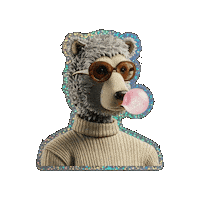 Bear Cool Story Bro Sticker by The LSD Hotel