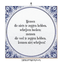 Wijsheid Spreuk Sticker by Tegelspreuken.nl