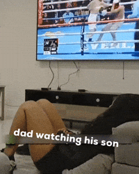Dad Watching His Son GIF