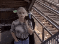 true blue madonna GIF